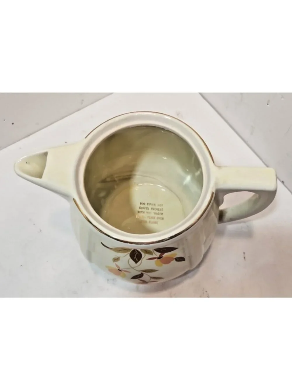 Vtg  Hall's Autumn Leaf  Small Coffee Pot No Lid Mary Dunbar